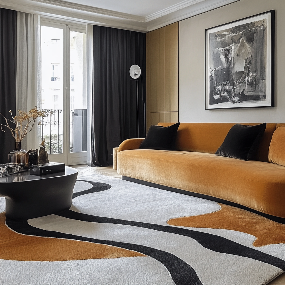 tapis sur mesure salon