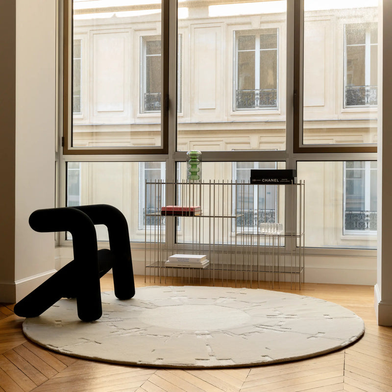 Tapis design rond en laine : élégance naturelle et confort sous vos pieds