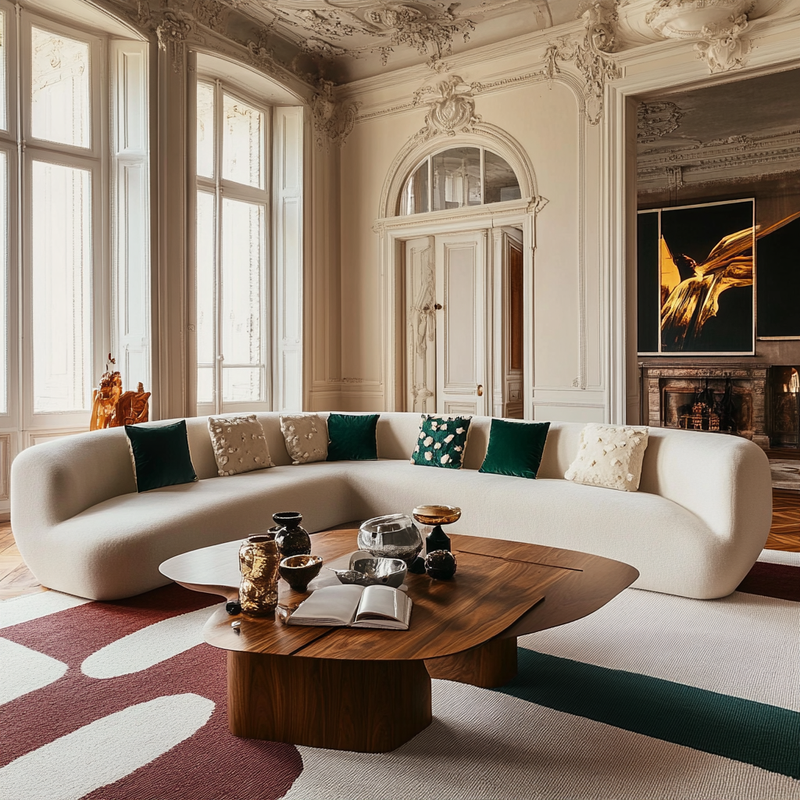 Créez une ambiance chaleureuse avec un tapis en laine pour votre salon