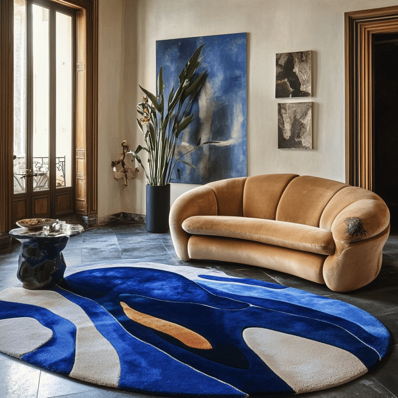 Tapis bleu Majorelle : tout savoir sur cette couleur d'exception
