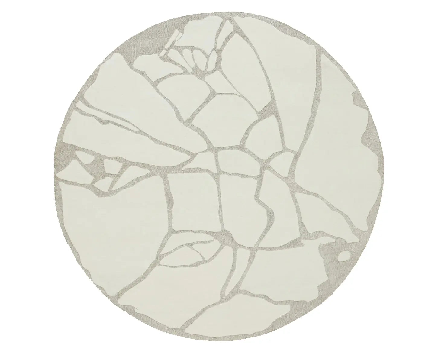 Tapis rond blanc